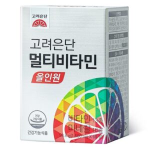 인플루언서 강추 유재석 고려은단 멀티비타민 올인원 20개월쇼핑백4 산뜻함UP