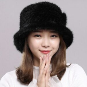 남녀노소 사랑받는 23FW 마스케라 비앙코 리얼 밍크 핸드메이드 니팅모자 1종 행복감up