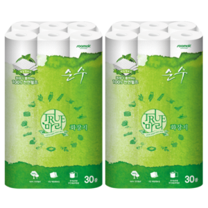 인플루언서 강추 매진21회초특가트루마리 순수휴지 30롤 3팩 만족감up