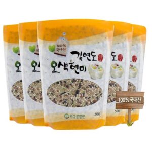 남녀노소 사랑받는 오색현미 500g X 12봉  쌀귀리 500g X 3봉 총15봉 산뜻함UP