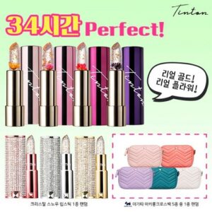 끊임없이 사랑받는 틴톤 꽃 립스틱 4개아가타백 1종 만족감up
