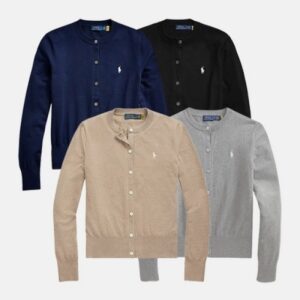 인플루언서 강추 폴로 랄프로렌 코튼블렌디드 가디건 여성 NO.1