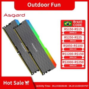 Asgard W2 시리즈 RGB RAM ddr4 8 GBx2 16 GBx2 3,200 MHz PC4-25600 1.35V 듀얼 채널 놀라운 데스크탑 메모리 램