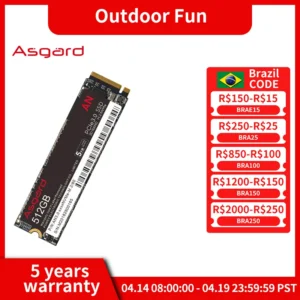 Asgard 솔리드 스테이트 드라이브 2280, 노트북 캐시용 내장 하드 디스크, 512GB, 1TB, 2TB, M.2 SSD, M2, 512GB, PCIe NVME, 512GB, 1TB, 2TB