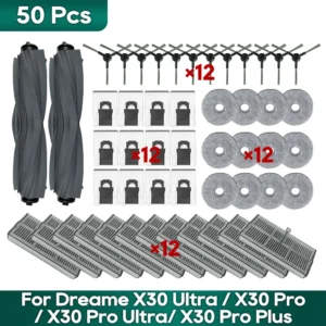 Dreame X30 Ultra / Pro Ultra / Pro Plus / L10s Pro Ultra Heat 와 호환되는 액세서리 부품 킷 로봇 청소기 부품 킷 롤러 측면 솔 레 Hepa 필터 모핑 천 먼지 가방