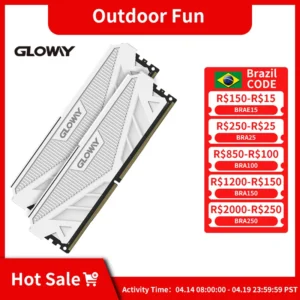 Gloway Memoria 데스크톱 게임용 램, DDR4 G1 시리즈, 8GB x2, 16GB, 8GB, 3200MHz, 3600MHz DIMM XMP DDR4 램, 방열판 포함