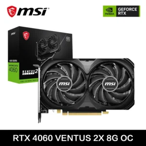 MSI GeForce RTX 4060 VENTUS 2X 블랙 8G OC 게이밍 그래픽 카드, 8G GDDR6 128 비트 PCI-E 4.0×8 HDMI DP 8 핀 데스크탑 비디오 카드, 신제품