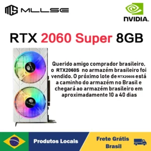 Mllse RTX 2060 슈퍼 8GB 그래픽 카드, GDDR6 256 비트 PCIE PCI-E3.0 16X 1470MHz 2176 유닛, RTX 2060 슈퍼 게이밍 8G 비디오 카드