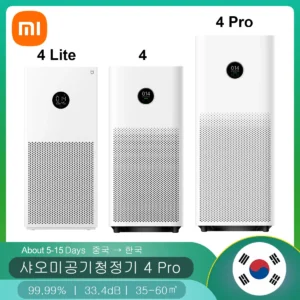 샤오미 Mijia 공기 청정기 4 4 라이트 4 프로 공기 청정기, 홈 침실 거실 Mihome 앱 리모컨