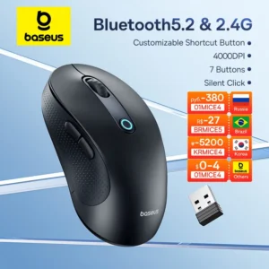 .핫한 행사 ​2024&nbsp;요즘 sns에서 난리난 Baseus 무선 블루투스 5.2 마우스&nbsp; 리뷰 최다로 엄선된 최고의 제품을 소개합니다. 연합전