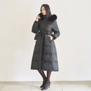 간단뉴스 방송에 나온 데니스골프 24FW 여성 폭스카라 롱 구스다운 재킷&nbsp; 바로 이것입니다.