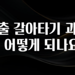 종.결.판 대출 갈아타기 과정은 어떻게 되나요? 30초면 확인 가능합니다