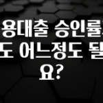 요즘 이게 유행 신용대출 승인률과 한도 어느정도 될까요? 실간 리뷰