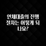 간단소식 연체대출의 진행 절차는 어떻게 되나요? 지금 바로 공개합니다