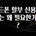 이건 “참을 수 없다” 핸드폰 할부 신용 조회는 왜 필요한가요? 주목하고 계십니다