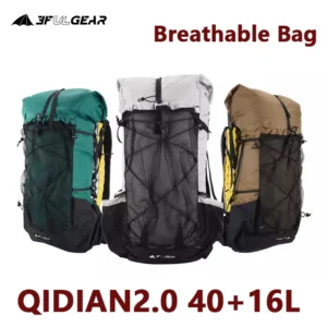 기가막히게 준비한 3F UL GEAR QIDIAN 40 + 16L 배낭 2.0 초경량 대용량 야외 캠핑 하이킹 등반 가방 나일론 방수 경량 실간 리뷰