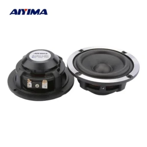 자신에게 투자하세요 AIYIMA 2Pcs 3 인치 미드 레인지 오디오 스피커 드라이버 4 8 Ohm 15W 자동차 사운드 스피커 양모 종이 콘 알루미늄 전체 범위 스피커 전합니다