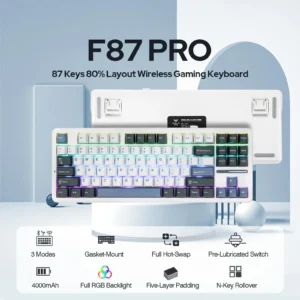 집순이들 설레게 할 Aula F87 Pro 무선 개스킷 기계식 키보드 리뷰 해보겠습니다