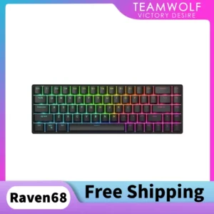 정보 쏟아짐 Raven68 8k 유선 자기 축 게임용 키보드 68 키 전체 키 핫 스왑 RGB 백라이트 맞춤형 낮은 대기 시간 유선 게임용 키보드 알짜배기만 골라가세요
