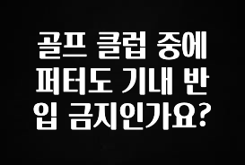 올해 베스트 골프 클럽 중에 퍼터도 기내 반입 금지인가요? 핫한 정보입니다