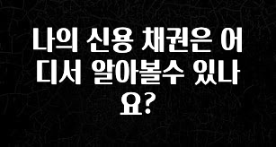 실시간으로 뜸! 나의 신용 채권은 어디서 알아볼수 있나요? 실간 리뷰