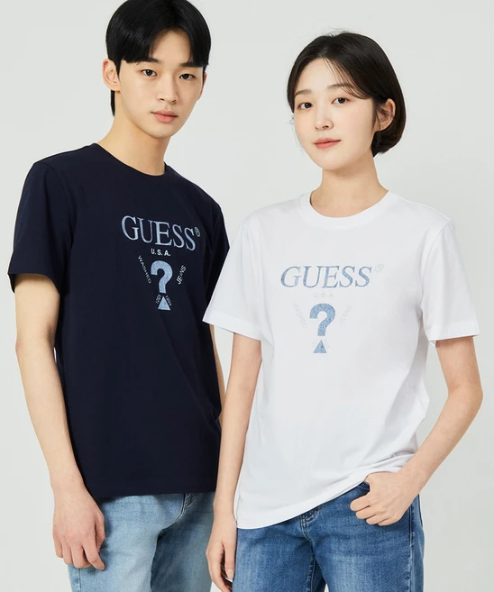 사랑을 담은 게스 티셔츠/데님 관심이 뜨겁습니다