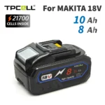 왜 이렇게 사고싶을까? Makita 18V 전동 공구용 TPCELL 8/10Ah 18V 21700 셀 배터리 잠깐 확인해보세요