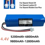 요즘 이게 유행 2024 100% 오리지널 XiaoMi Viomi S9 Lydsto R1 Roidmi Eve Plus 14.4V 리튬 배터리 2P4S 5200mAh 6800mAh 9800mAh 12800mAh 확인해보세요