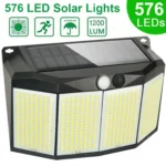 이거알아야해 576 LED 야외 태양 광 조명 모션 센서 3 가지 모드 외부 통로 정원 차고 램프에 대 한 방수 보안 홍수 조명 주목하고 계십니다