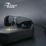 “후기” 꼭보세요 Cook Shark 새로운 색상 체인저 선글라스 남성용 선글라스 조수 편광 운전자 거울 운전 야간 투시경 안경 주목하고 계십니다
