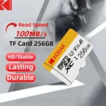 올해 베스트 Kodak SD 카드 고속   64GB 128GB 256GB 클래스 10 SD 카드 512GB 대용량 SDXC V30 4K HD 카메라 메모리 카드 도매 지금 소개할게요