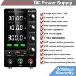 정성을 담은 스위칭 벤치 전원 공급 장치 조정 가능한 30V 5A 10A 60V 120V 옵션 OCP OVP 출력 가변 전원 공급 장치 전압 조정기 1분이면 확인가능 합니다