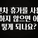 인플루언서가 공개한 연차 휴가를 사용하지 않으면 어떻게 되나요? 실시간 리뷰입니다