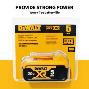 간단정보 오리지널 디월트 20V 6.0AH5. 018650 충전식 리튬 배터리 적합한 DCB184 DCB206DCB205DCB200 DCB609 Dewalt 배터리 20V-60V 지금 소개할게요