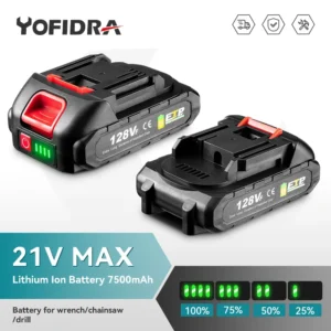 핫한행사 전동 공구 교체 배터리에 효율적인 배터리 표시기가 있는 128VF 7500mAh 충전식 리튬 배터리 관심이 뜨거운 이유 입니다