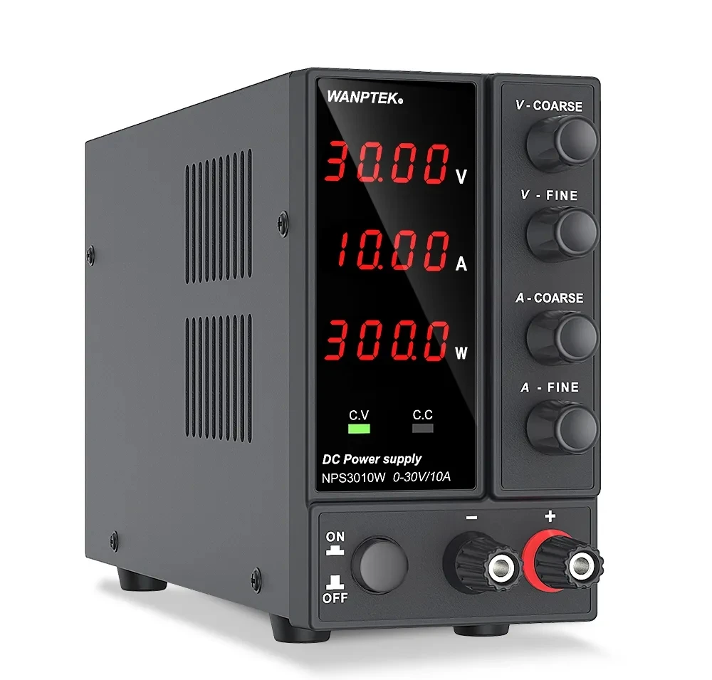 Wanptek 30V 10A DC 전원 공급 장치 조정 가능한 실험실 전원 공급 장치 전압 조정기 60V 5A 120V 3A 벤치 전원 소스