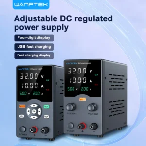 Wanptek 실험실 전원 공급 장치 30V5A 30V10A 60V5A 120V3A USB 출력 디스플레이 인코더 조정 레귤레이터 DC 전원 공급 장치
