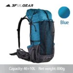 이정보美쳤다 2025 요즘 sns에서 난리난 3F UL GEAR 2021 뉴 블루 Qi Dian Pro 하이킹 배낭 초경량 캠핑 팩 여행 배낭 여행 배낭 46 + 10L 88g  리뷰 최다로 엄선된 최고의 제품을 소개합니다.