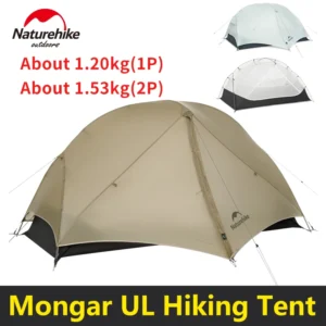 특가제품 2025 요즘 sns에서 난리난 Naturehike Mongar UL 하이킹 텐트 1 2 인 15D 나일론 초경량 방수 더블 레이어 야외 배낭 여행 캠핑 텐트  리뷰 최다로 엄선된 최고의 제품을 소개합니다.