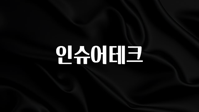 인스타 정보 인슈어테크 꼭 확인해보세요